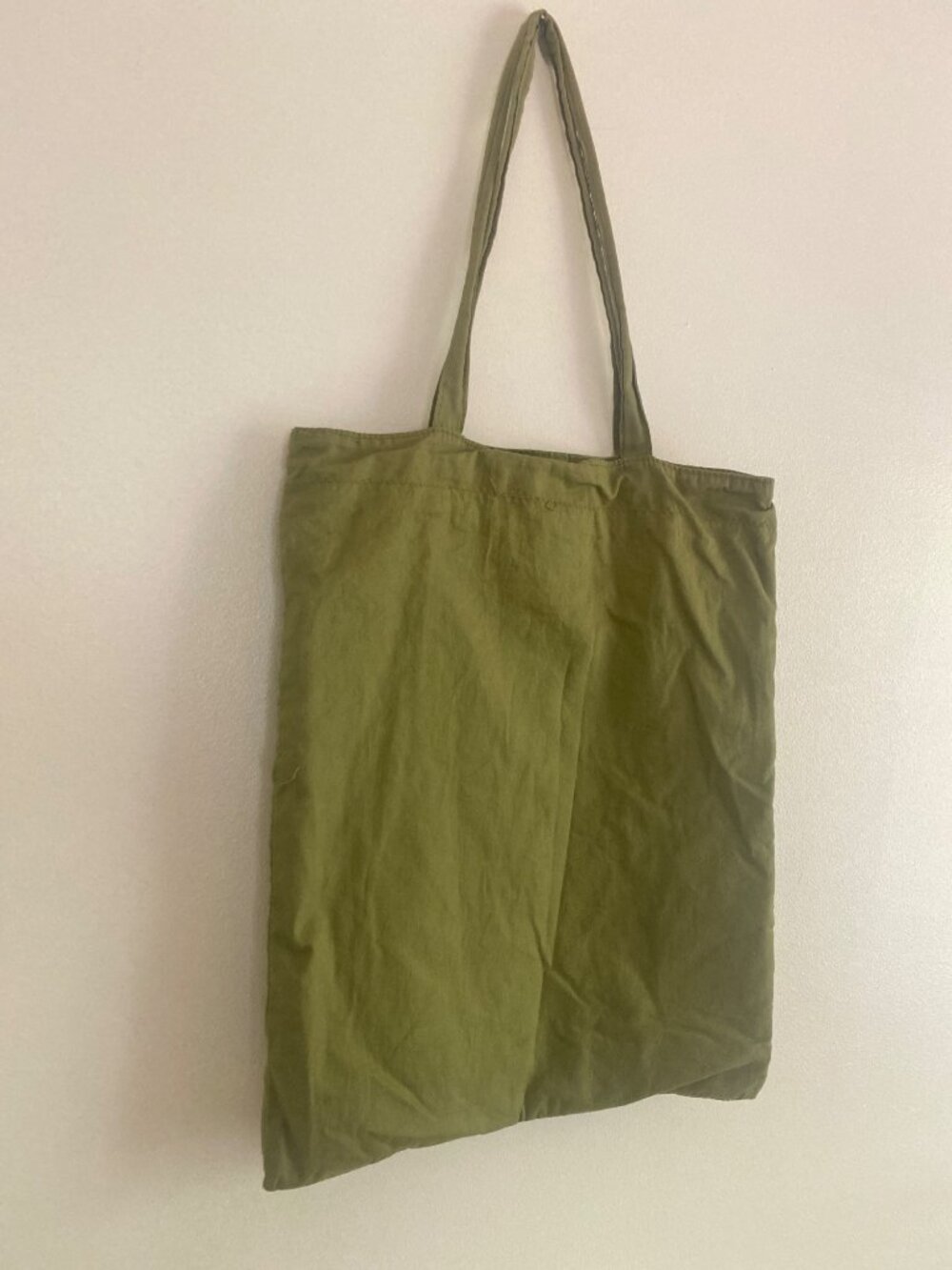 2000's Old Navy Green Cotton Tote Bag With Hula-Themed Print 12"x15" - Picture 4 of 8